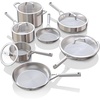 Ninja® EverClad 10.25″ Fry Pan, Tri-Ply, Stainless, C90026 | Tri-ply: 18/10 stainless, pure aluminum core. No warping, hot spots. All stovetops & induction compatible. Oven safe to 600°F(12 – Piece Set)