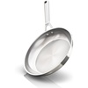 Ninja® EverClad 10.25″ Fry Pan, Tri-Ply, Stainless, C90026 | Tri-ply: 18/10 stainless, pure aluminum core. No warping, hot spots. All stovetops & induction compatible. Oven safe to 600°F(10.25″ Fry Pan)