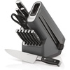 Ninja® NeverDull™ 15-Pc Wood Series Knife Block, Stainless/Walnut, K52015 | Stays razor-sharp 10+ years. Premium German stainless steel blades. Foolproof built-in sharpener. Walnut wood block & handles(12-Piece)