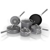 Ninja Pots and Pans Set Non Stick | Comfort Grip 10-Piece Cookware Set with NeverStick | Frying Pan, Sauce Pan With Lid, Stock Pot with Lid, Nonstick, Dishwasher Safe, Oven Safe to 400°F, CW69010 | NeverStick Non-Stick Cookware(10 Piece Set)