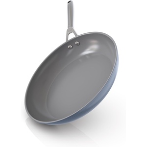 Ninja Ceramic Pro 12″ Fry Pan, Non-Stick Pan, Nontoxic, PTFE Free, Ceramic Coated, Stainless Steel Handle, Stove and Oven Safe to 550°F, All Stovetops & Induction Compatible, Black, CW30030BK(12” Fry Pan – Midnight Blue)