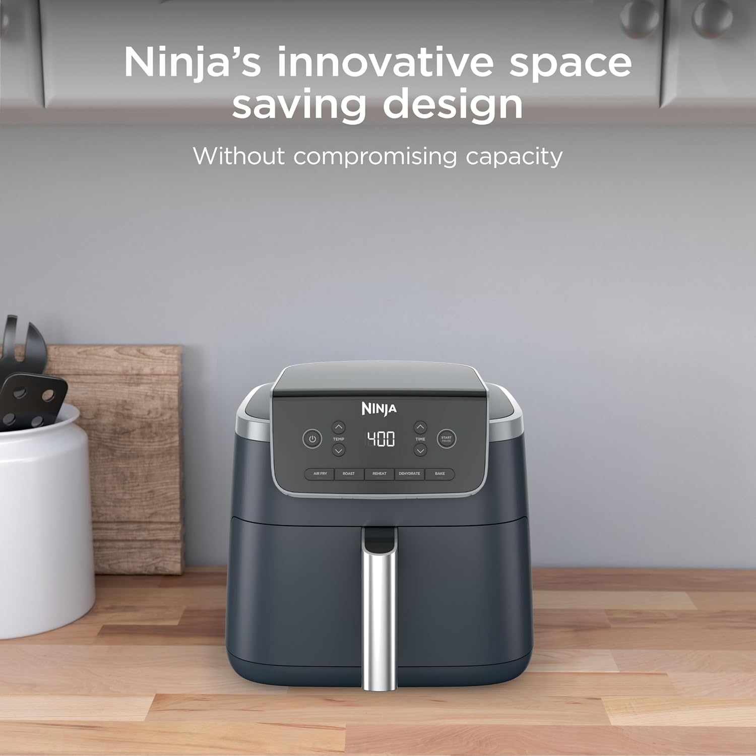 image:imageNinja Air Fryer Pro 5 Qt 5in1 Stone AF142SD Air fry bake roast reheat dehydrate 1750W 400F max Fits 4 lbs fries DishwashersafeCyberspace