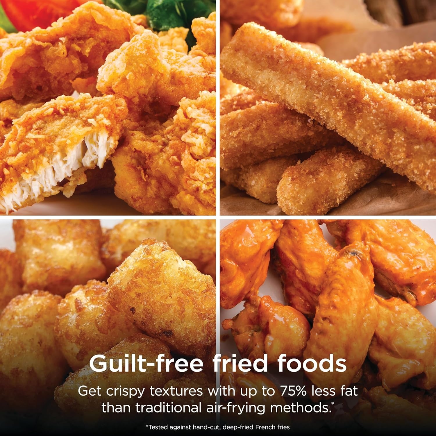 image:imageNinja Air Fryer Pro 5 Qt 5in1 Stone AF142SD Air fry bake roast reheat dehydrate 1750W 400F max Fits 4 lbs fries DishwashersafeGrey