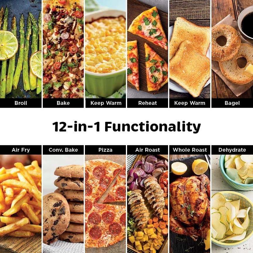 image:imageNinja DCT451 12in1 Smart Double Oven with FlexDoor Thermometer FlavorSeal Smart Finish Rapid Top Convection and Air Fry Bottom Stainless Steel Smart Cook thermometer FlavorSeal Smart Finish Air fry bake broil roast pizza12in1 w Flexdoor