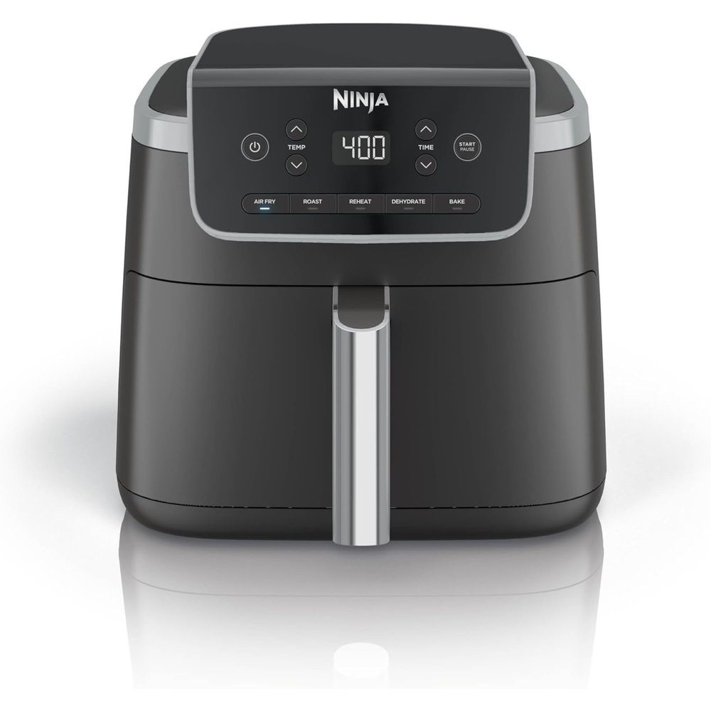 image:imageNinja Air Fryer Pro 5 Qt 5in1 Stone AF142SD Air fry bake roast reheat dehydrate 1750W 400F max Fits 4 lbs fries DishwashersafeBlack