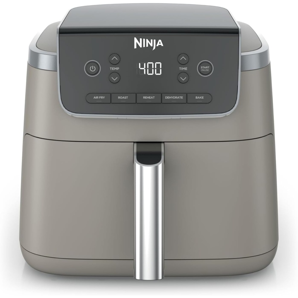 image:imageNinja Air Fryer Pro 5 Qt 5in1 Stone AF142SD Air fry bake roast reheat dehydrate 1750W 400F max Fits 4 lbs fries DishwashersafeStone