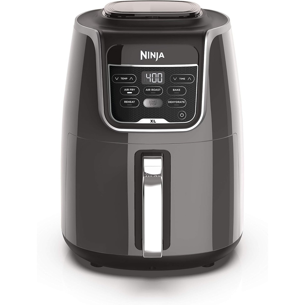 image:imageNinja Air Fryer XL with MaxCrisp 65 Qt 6in1 Grey AF181 Max crisp air fry roast bake reheat dehydrate 1750W 450F max Fits 9 lbs wings55 QT XL