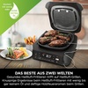 Ninja 5-in-1 Indoor Grill and Oil Free Deep Fryer, 5 Modes EG351EU | Cooks up to 4 burgers, 5.7L capacity, low smoke emission, digital meat thermometer included