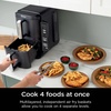 Ninja Air Fryer DoubleStack, 8 Qt, 6-in-1, Black, SL201 | Air fry, broil, roast, bake, reheat, dehydrate, Cooks 4 foods at once, Smart Finish, Match Cook(8 QT)