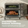 Ninja DCT451 12-in-1 Smart Double Oven with FlexDoor, Thermometer, FlavorSeal, Smart Finish, Rapid Top Convection and Air Fry Bottom , Stainless Steel | Smart Cook thermometer, FlavorSeal, Smart Finish, Air fry, bake, broil, roast, pizza(Double Oven with Thermometer)
