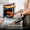 Ninja DCT451 12-in-1 Smart Double Oven with FlexDoor, Thermometer, FlavorSeal, Smart Finish, Rapid Top Convection and Air Fry Bottom , Stainless Steel | Smart Cook thermometer, FlavorSeal, Smart Finish, Air fry, bake, broil, roast, pizza(12-in-1 Prestige)