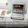 Ninja DCT451 12-in-1 Smart Double Oven with FlexDoor, Thermometer, FlavorSeal, Smart Finish, Rapid Top Convection and Air Fry Bottom , Stainless Steel | Smart Cook thermometer, FlavorSeal, Smart Finish, Air fry, bake, broil, roast, pizza(12-in-1 Prestige)
