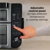 Ninja DCT451 12-in-1 Smart Double Oven with FlexDoor, Thermometer, FlavorSeal, Smart Finish, Rapid Top Convection and Air Fry Bottom , Stainless Steel | Smart Cook thermometer, FlavorSeal, Smart Finish, Air fry, bake, broil, roast, pizza(12-in-1 w/ Flexdoor)