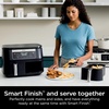 Ninja DZ090 Foodi 6 Quart 5-in-1 DualZone 2-Basket Air Fryer with 2 Independent Frying Baskets, Match Cook & Smart Finish to Roast, Bake, Dehydrate & More for Quick Snacks & Small Meals, Black(Black)