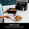 Ninja DZ090 Foodi 6 Quart 5-in-1 DualZone 2-Basket Air Fryer with 2 Independent Frying Baskets, Match Cook & Smart Finish to Roast, Bake, Dehydrate & More for Quick Snacks & Small Meals, Black(Black)