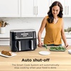 Ninja DZ550 Foodi 10 Quart 6-in-1 DualZone Smart XL Air Fryer with 2 Independent Baskets, Cook Thermometer for Perfect Doneness, Match and Finish to Roast, Dehydrate and More, Black | Air fry, roast, broil, bake, reheat, dehydrate, Smart Cook thermometer, Match Cook, Smart Finish(10-QT & DualZone w/ probe)