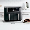 Ninja DZ550 Foodi 10 Quart 6-in-1 DualZone Smart XL Air Fryer with 2 Independent Baskets, Cook Thermometer for Perfect Doneness, Match and Finish to Roast, Dehydrate and More, Black | Air fry, roast, broil, bake, reheat, dehydrate, Smart Cook thermometer, Match Cook, Smart Finish(10-QT & DualZone (Grey))