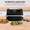 Ninja DZ550 Foodi 10 Quart 6-in-1 DualZone Smart XL Air Fryer with 2 Independent Baskets, Cook Thermometer for Perfect Doneness, Match and Finish to Roast, Dehydrate and More, Black | Air fry, roast, broil, bake, reheat, dehydrate, Smart Cook thermometer, Match Cook, Smart Finish(7-QT & MegaZone)