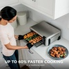 Ninja Digital Air Fry Countertop Oven, 8-in-1, XL, Silver, SP101 | Air fry, air roast, broil, bake, toast, bagel, dehydrate, keep warm, 1800W, Flip up & away(8-in-1 Flip Oven)