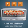 Ninja Digital Air Fry Countertop Oven, 8-in-1, XL, Silver, SP101 | Air fry, air roast, broil, bake, toast, bagel, dehydrate, keep warm, 1800W, Flip up & away(8-in-1 Flip Oven Stainless)