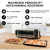 Ninja Digital Air Fry Countertop Oven, 8-in-1, XL, Silver, SP101 | Air fry, air roast, broil, bake, toast, bagel, dehydrate, keep warm, 1800W, Flip up & away(8-in-1 Flip Oven)