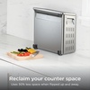 Ninja Digital Air Fry Countertop Oven, 8-in-1, XL, Silver, SP101 | Air fry, air roast, broil, bake, toast, bagel, dehydrate, keep warm, 1800W, Flip up & away(8-in-1 Flip Oven Stainless)