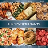 Ninja Digital Air Fry Countertop Oven, 8-in-1, XL, Silver, SP101 | Air fry, air roast, broil, bake, toast, bagel, dehydrate, keep warm, 1800W, Flip up & away(8-in-1 Flip Oven Stainless)