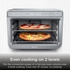 Ninja Double Oven, 12-in-1, FlexDoor, Stainless Steel, DCT401 | FlavorSeal, Smart Finish, Air fry, bake, broil, roast, toast, pizza, fits 6 lbs wings(10-in-1 Prestige)