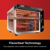 Ninja Double Oven, 12-in-1, FlexDoor, Stainless Steel, DCT401 | FlavorSeal, Smart Finish, Air fry, bake, broil, roast, toast, pizza, fits 6 lbs wings(12-in-1 XL w/ Flexdoor)