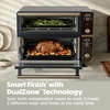 Ninja Double Oven Pro Smart XL, 30.2 Qt, 12-in-1, Stainless Steel, DCT801 | DualZone, Smart Finish, Fits 4.5 lb chicken, Air fry, bake, broil, roast, toast, pizza(Cyberspace)