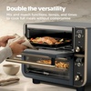 Ninja Double Oven Pro Smart XL, 30.2 Qt, 12-in-1, Stainless Steel, DCT801 | DualZone, Smart Finish, Fits 4.5 lb chicken, Air fry, bake, broil, roast, toast, pizza(Cyberspace)
