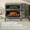 Ninja Double Oven Pro Smart XL, 30.2 Qt, 12-in-1, Stainless Steel, DCT801 | DualZone, Smart Finish, Fits 4.5 lb chicken, Air fry, bake, broil, roast, toast, pizza(Prestige Silver)
