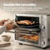 Ninja Double Oven Pro Smart XL, 30.2 Qt, 12-in-1, Stainless Steel, DCT801 | DualZone, Smart Finish, Fits 4.5 lb chicken, Air fry, bake, broil, roast, toast, pizza(Prestige Silver)