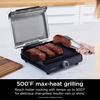Ninja GR100 Sizzle Smokeless Indoor Grill with Nonstick Grill Plate, Dishwasher-Safe Removable Mesh Lid, 500F Max Heat, Even Edge-to-Edge Cooking, Black (Renewed)(Sizzle Indoor Grill)