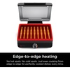 Ninja GR100 Sizzle Smokeless Indoor Grill with Nonstick Grill Plate, Dishwasher-Safe Removable Mesh Lid, 500F Max Heat, Even Edge-to-Edge Cooking, Black (Renewed)(Sizzle Indoor Grill)