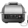 Ninja 5-in-1 Indoor Grill and Oil Free Deep Fryer, 5 Modes EG351EU | Cooks up to 4 burgers, 5.7L capacity, low smoke emission, digital meat thermometer included