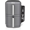 Ninja Air Fryer DoubleStack, 8 Qt, 6-in-1, Black, SL201 | Air fry, broil, roast, bake, reheat, dehydrate, Cooks 4 foods at once, Smart Finish, Match Cook(10 QT)