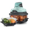 Ninja Crispi Glass Air Fryer, 4-in-1, Mint, FN101MT | Max crisp, bake, air fry, recrisp, 450F max, 4 Qt and 6 Cup containers, PFAS-free glass