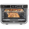 Ninja DCT451 12-in-1 Smart Double Oven with FlexDoor, Thermometer, FlavorSeal, Smart Finish, Rapid Top Convection and Air Fry Bottom , Stainless Steel | Smart Cook thermometer, FlavorSeal, Smart Finish, Air fry, bake, broil, roast, pizza(10-in-1)
