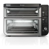Ninja Double Oven, 12-in-1, FlexDoor, Stainless Steel, DCT401 | FlavorSeal, Smart Finish, Air fry, bake, broil, roast, toast, pizza, fits 6 lbs wings(12-in-1 XL w/ Flexdoor)
