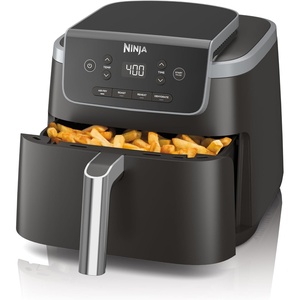 Ninja Air Fryer Pro, 5 Qt, 5-in-1, Stone, AF142SD | Air fry, bake, roast, reheat, dehydrate, 1750W, 400F max, Fits 4 lbs fries, Dishwasher-safe(Grey)