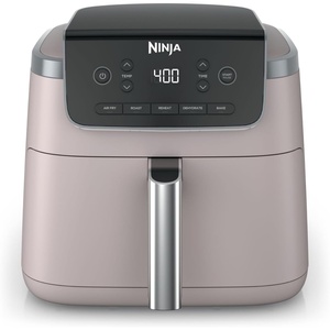 Ninja Air Fryer Pro, 5 Qt, 5-in-1, Stone, AF142SD | Air fry, bake, roast, reheat, dehydrate, 1750W, 400F max, Fits 4 lbs fries, Dishwasher-safe(Light Pink)