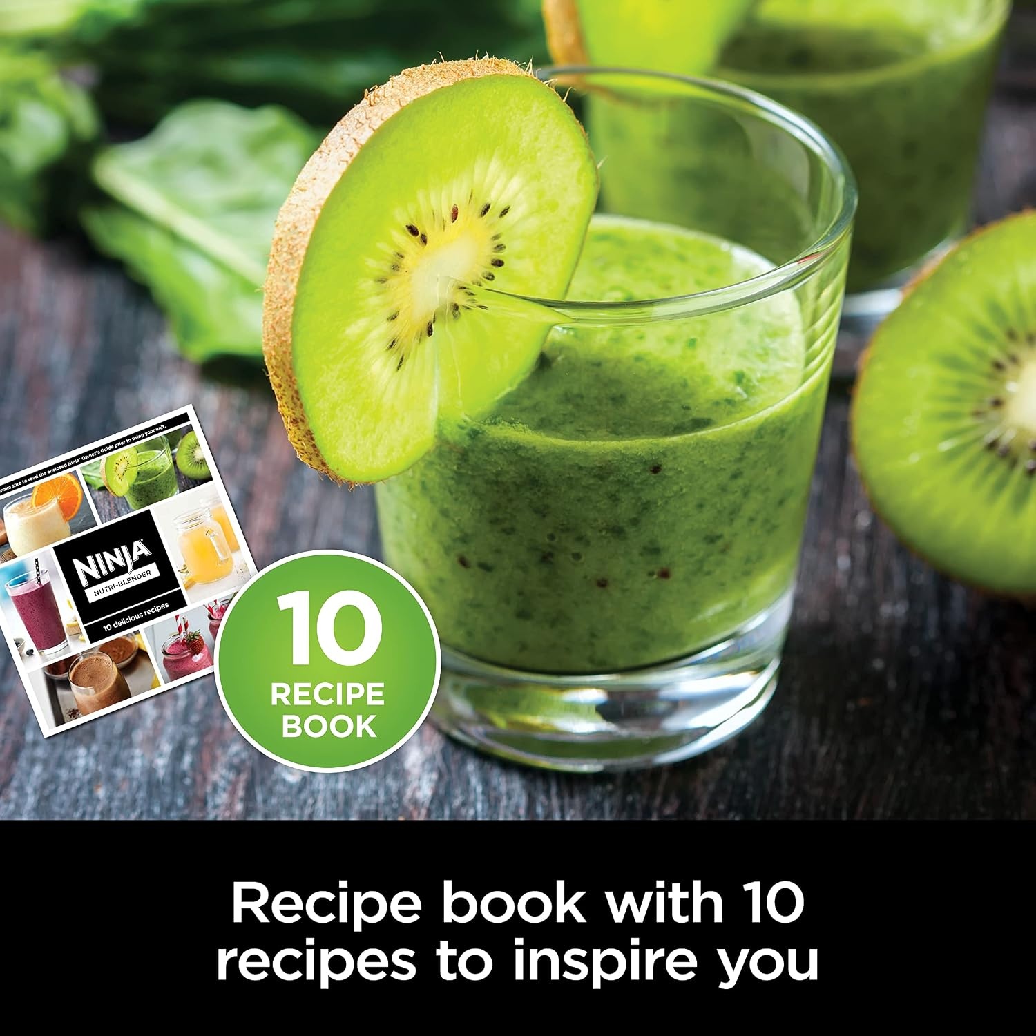 image:imageNinja BN300C Personal NutriBlender With IceCrushing Technology BlackSilver 700W Crushes ice amp pulverizes ingredients for smoothies amp shakes 2 20oz591mL togo cups w lids