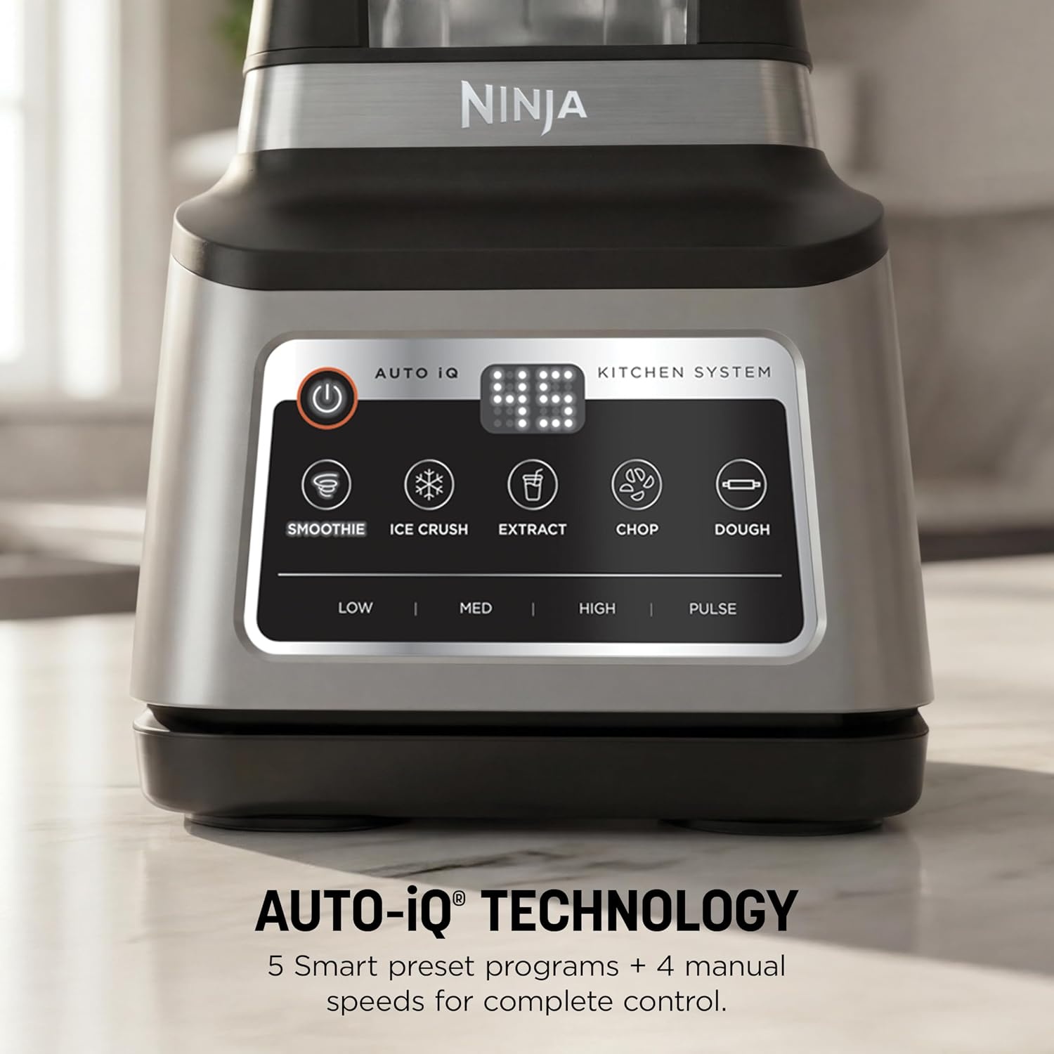image:imageNinja BN751 Professional Plus DUO Blender 1400 Peak Watts 3 AutoIQ Programs for Smoothies Frozen Drinks amp Nutrient Extractions 72oz Total Crushing Pitcher amp 2 24 oz ToGo Cups Black 1400 peakwatt Total Crushing amp Extractor blades 3 AutoiQ programs for smoothies 72oz pitcher 2 24oz cupsPro Plus Kitchen SystemGrey