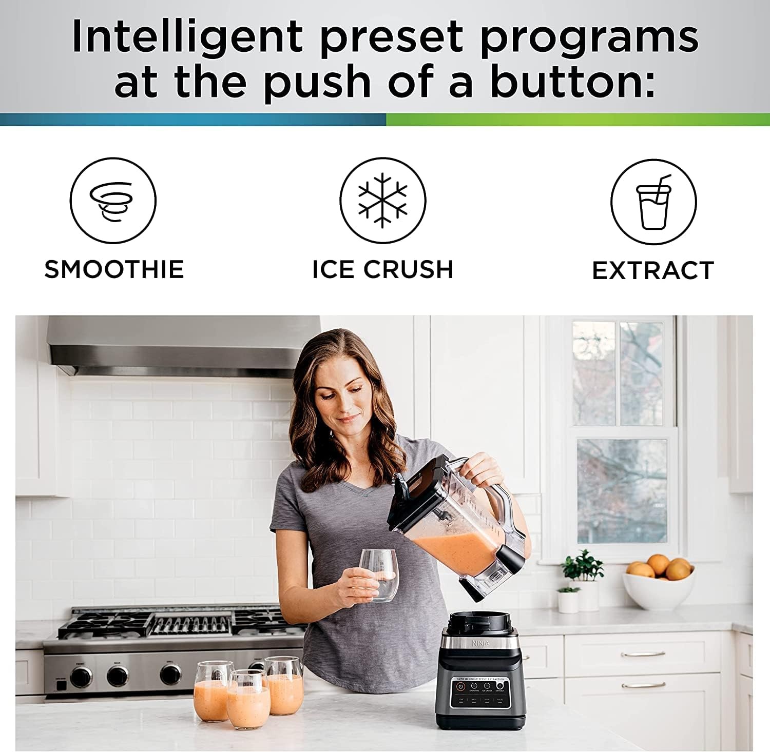image:imageNinja BN751 Professional Plus DUO Blender 1400 Peak Watts 3 AutoIQ Programs for Smoothies Frozen Drinks amp Nutrient Extractions 72oz Total Crushing Pitcher amp 2 24oz ToGo Cups Black Renewed