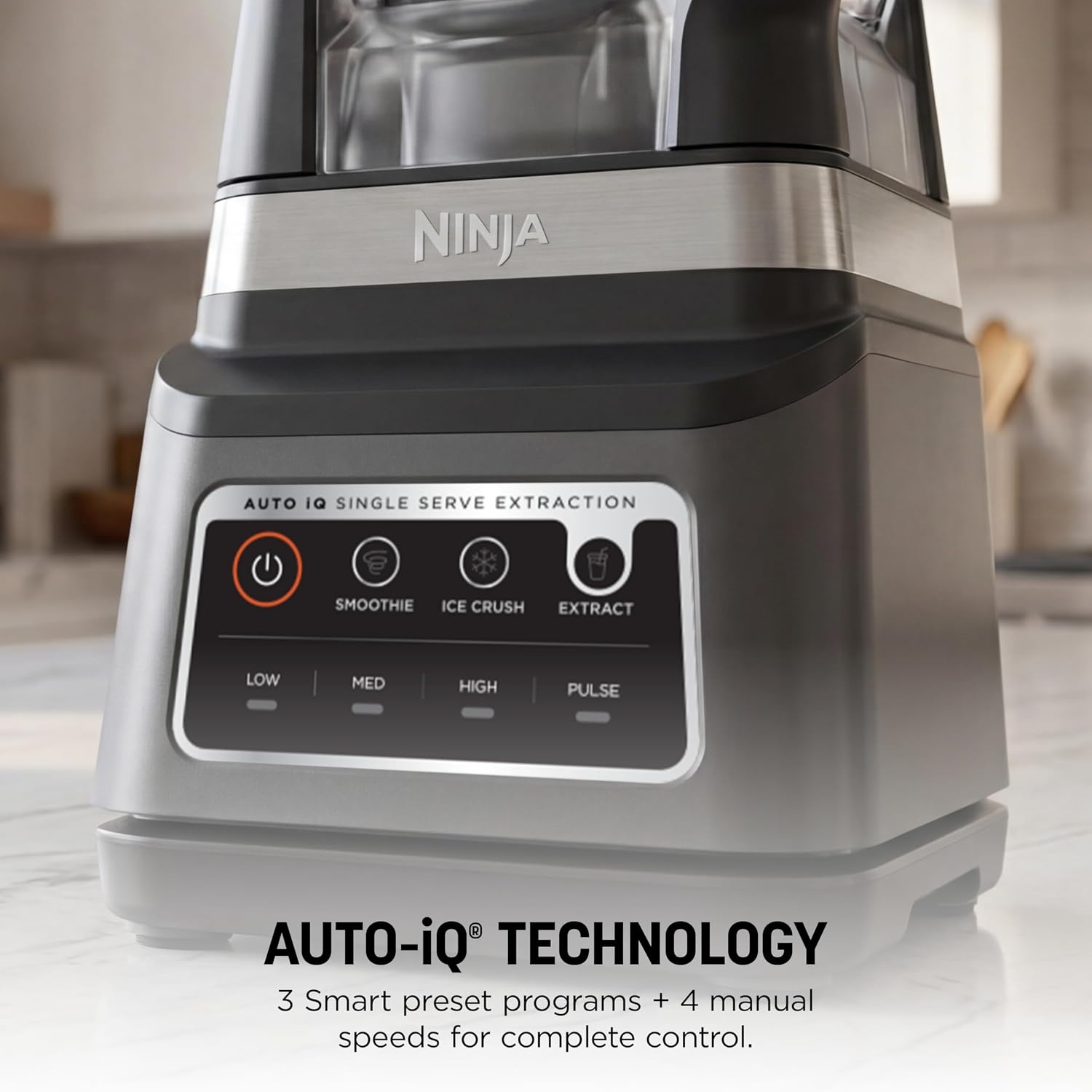 image:imageNinja BN751 Professional Plus DUO Blender 1400 Peak Watts 3 AutoIQ Programs for Smoothies Frozen Drinks amp Nutrient Extractions 72oz Total Crushing Pitcher amp 2 24 oz ToGo Cups Black 1400 peakwatt Total Crushing amp Extractor blades 3 AutoiQ programs for smoothies 72oz pitcher 2 24oz cupsPro Plus DUO BlendGrey