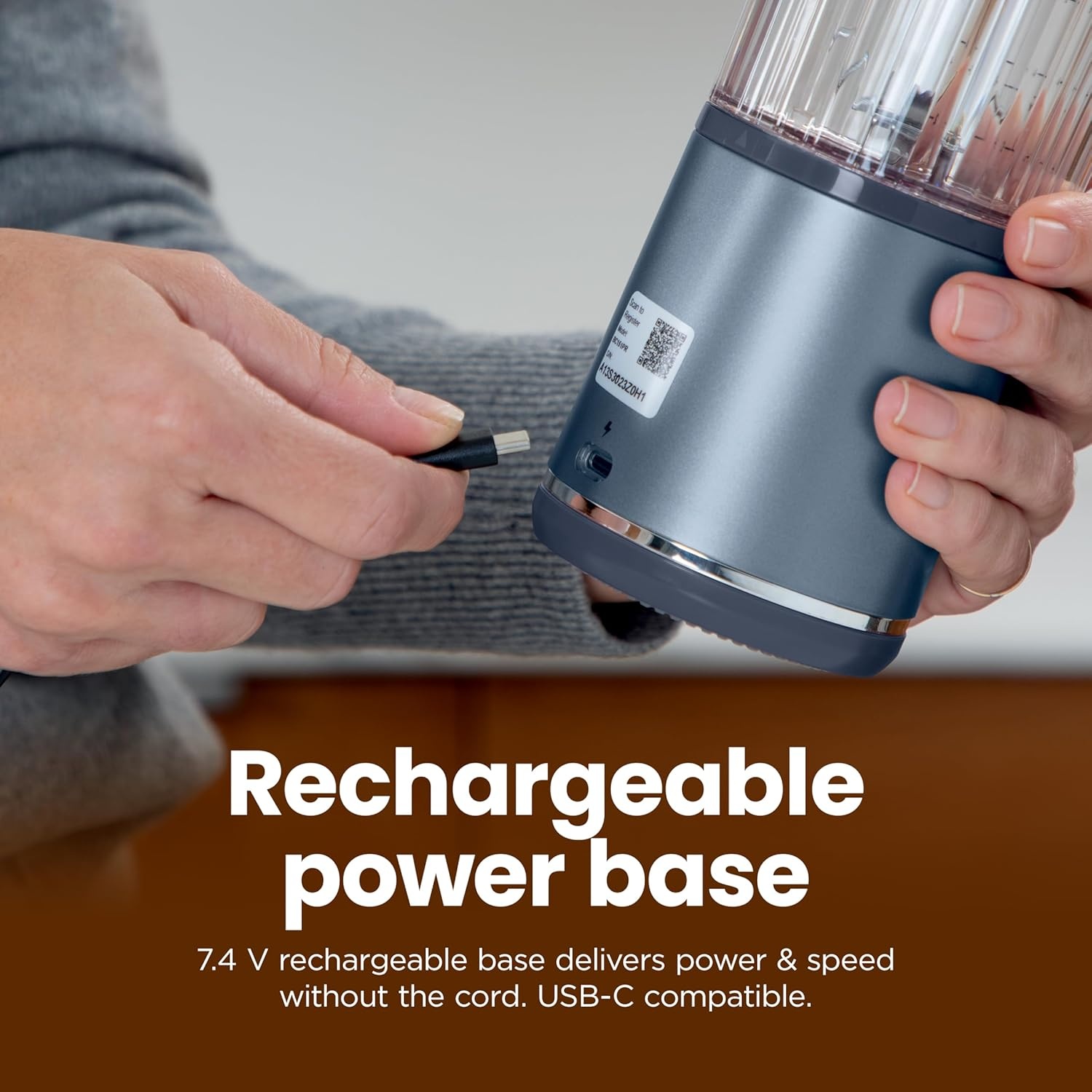 image:imageNinja Blast Portable Blender Cordless 18oz Vessel Lavender BC151ML USBC rechargeable cordless blending anywhere BlastBlade crushes ice amp frozen fruit Leakproof sip lid dishwasher safePink