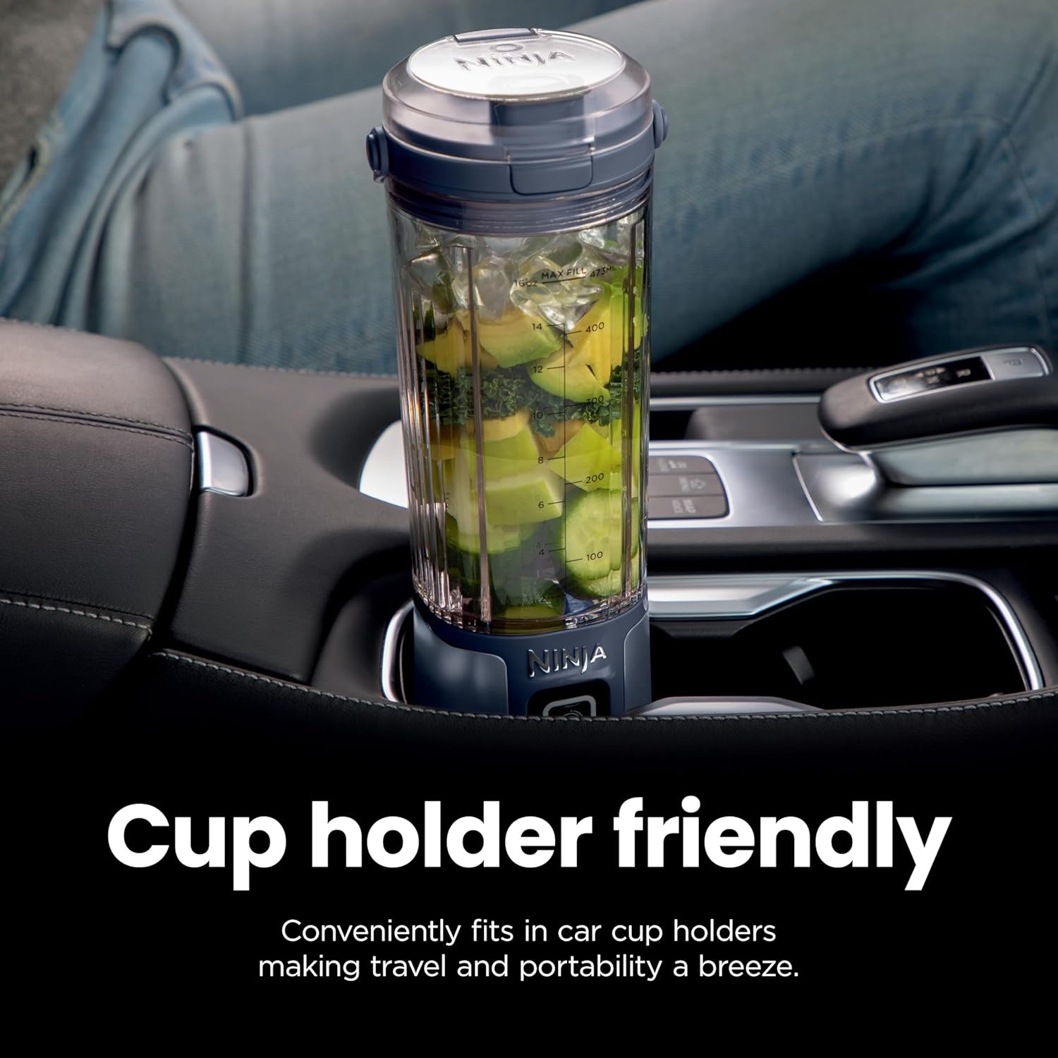 image:imageNinja Blast Portable Blender Cordless 18oz Vessel Lavender BC151ML USBC rechargeable cordless blending anywhere BlastBlade crushes ice amp frozen fruit Leakproof sip lid dishwasher safeWhite