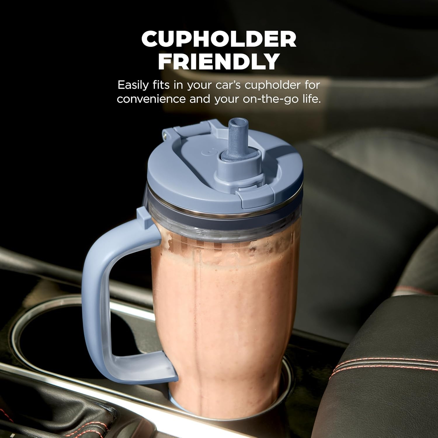 image:imageNinja BlendBOSS Personal Blender 26oz Tumbler 1200PW Purple DB351PR 1200peakwatt BlendBOSS crushes ice to snow 26oz leakproof tumbler chug spout amp detachable straw Dishwasher safeCyberspace