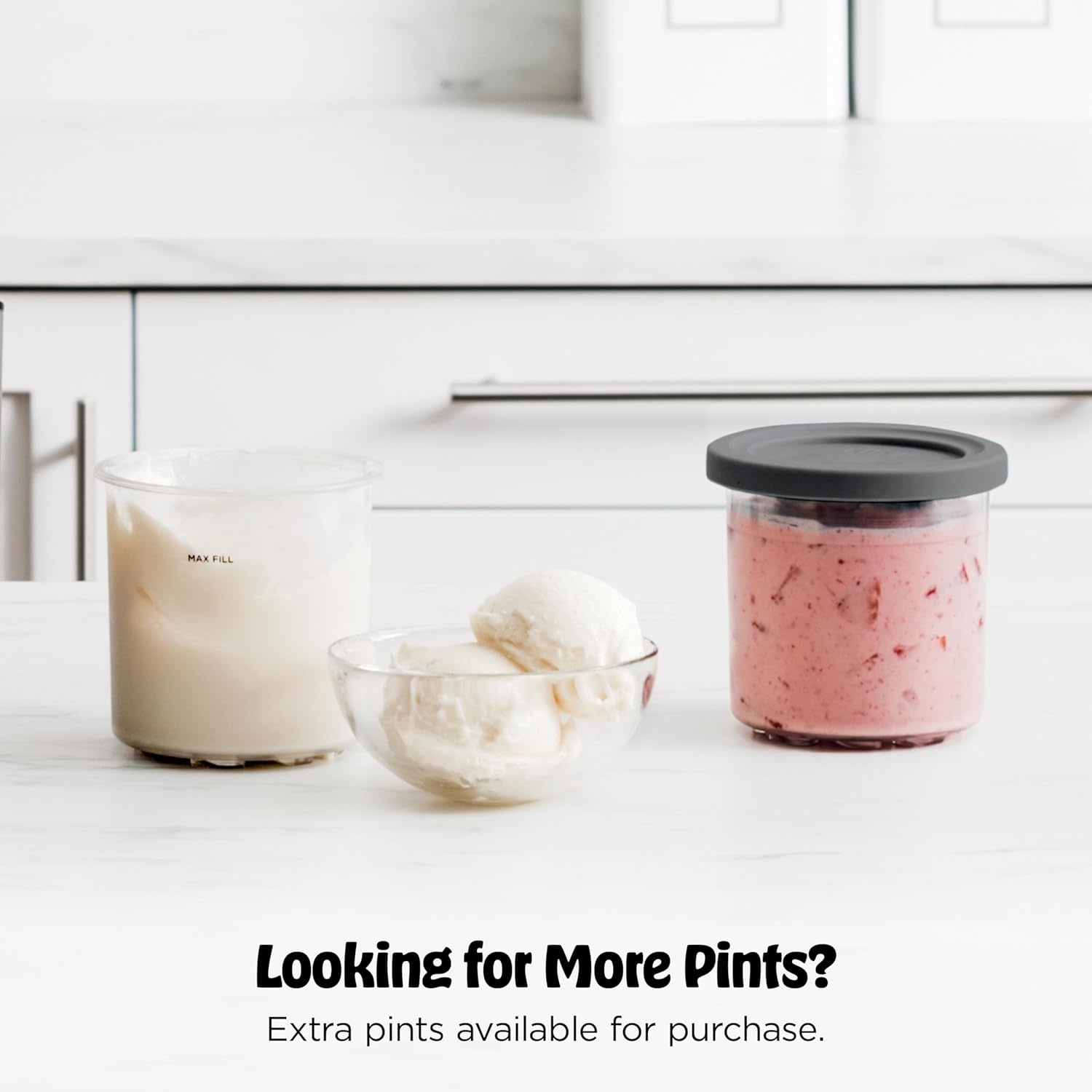 image:imageNinja CREAMi 7in1 Ice Cream Maker Ice Cream Gelato amp more NC299AMZ Ninja CREAMi transforms frozen bases into ice cream sorbet and milkshakes at a button touch from healthy to indulgentCREAMi 7in1 w 1 Pint